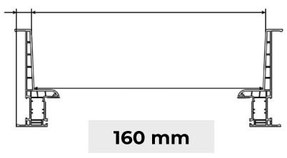 Tapée d'Isolation 160 mm Porte-Fenêtre PVC 3 Vantaux