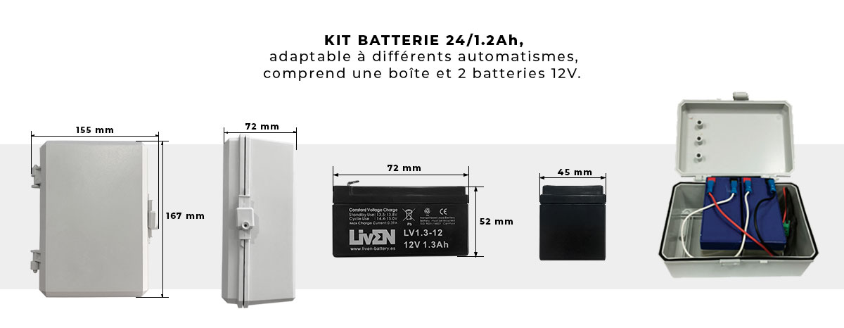 Kit Batterie de l'Automatisme Centaurus